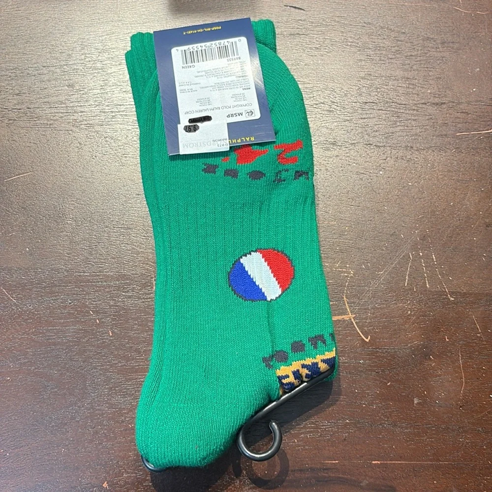 Polo Ralph Lauren Love Peace Paris Crew Socks - Picture 4 of 4